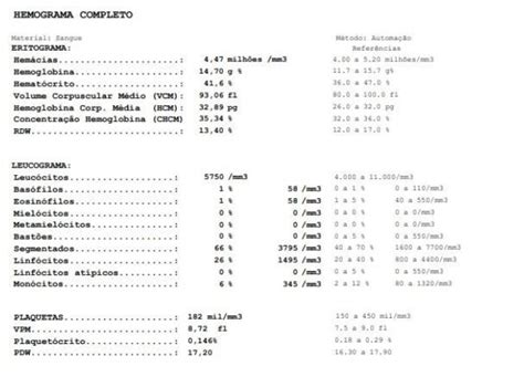 resultados exames laboratoriais